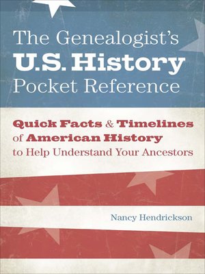 cover image of The Genealogist's U.S. History Pocket Reference